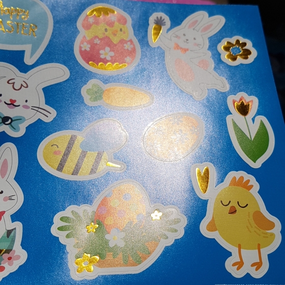 3/15$ 162 pcs Happy Easter Stickers (12 pages) - Picture 13 of 14
